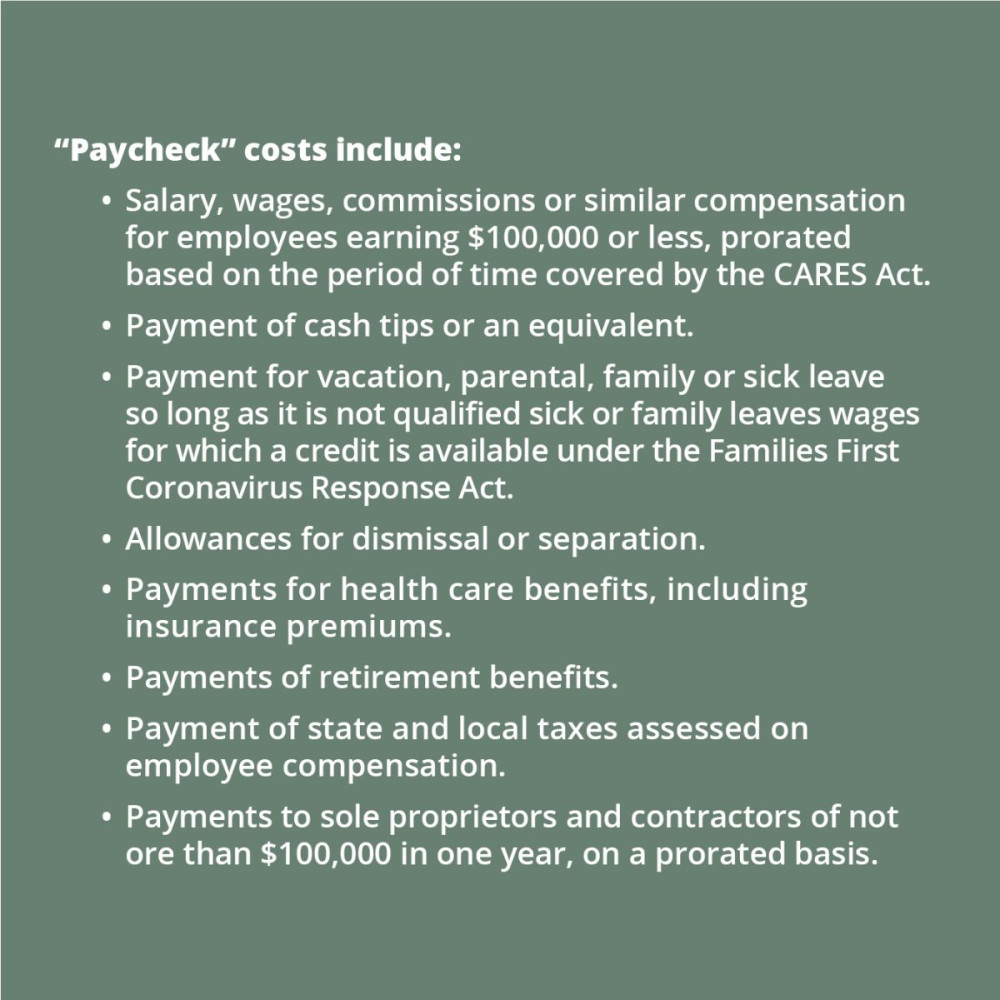 Additional information on what paycheck costs include